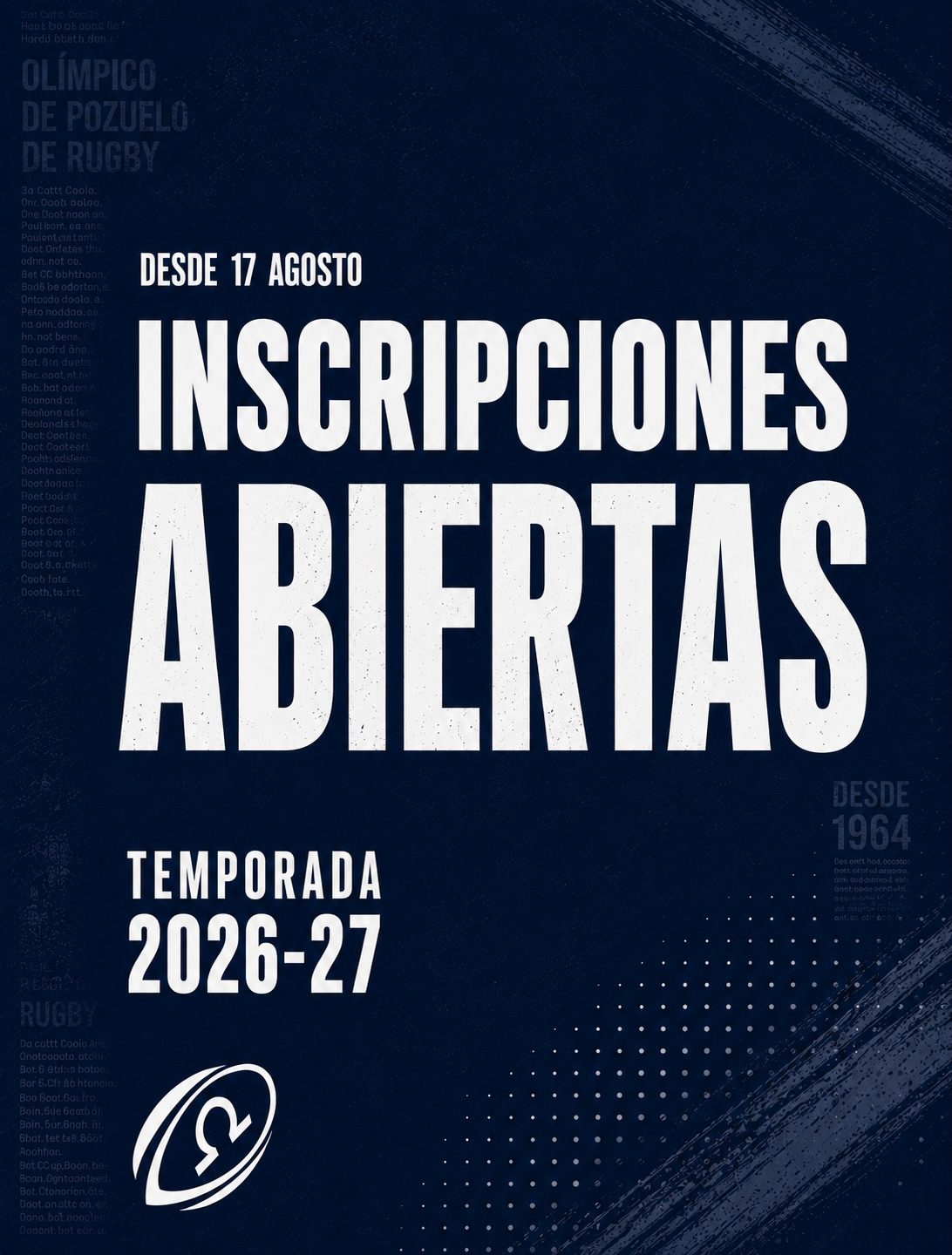 Photo by Olímpico de Pozuelo Rugby on August 17, 2026. May be an image of text.